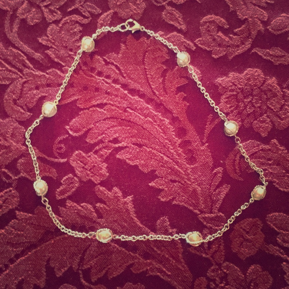 Delicate and Dainty, silver and pearl necklace